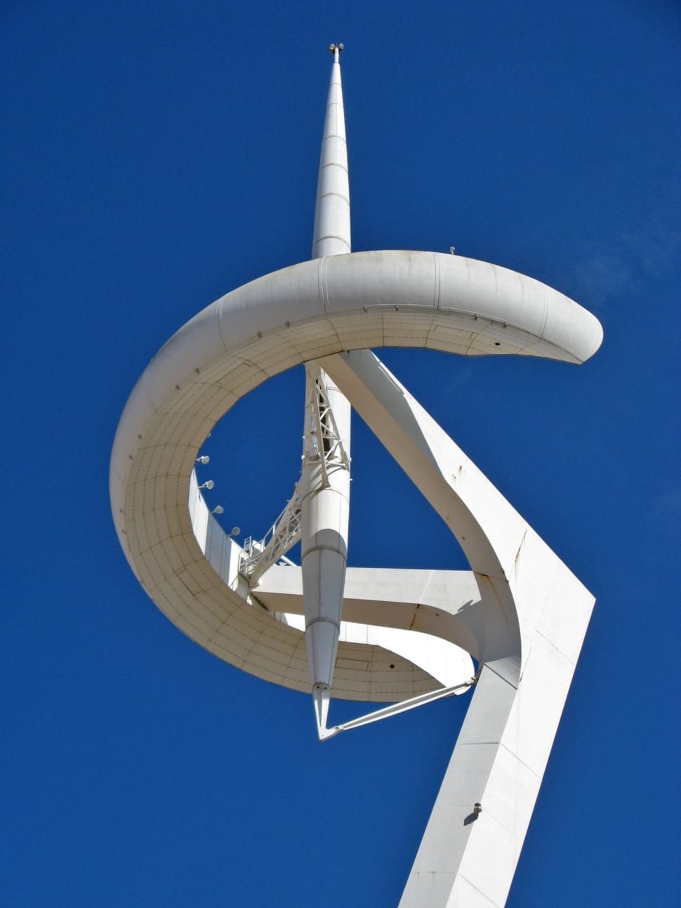 white concrete rocket shape tower preview