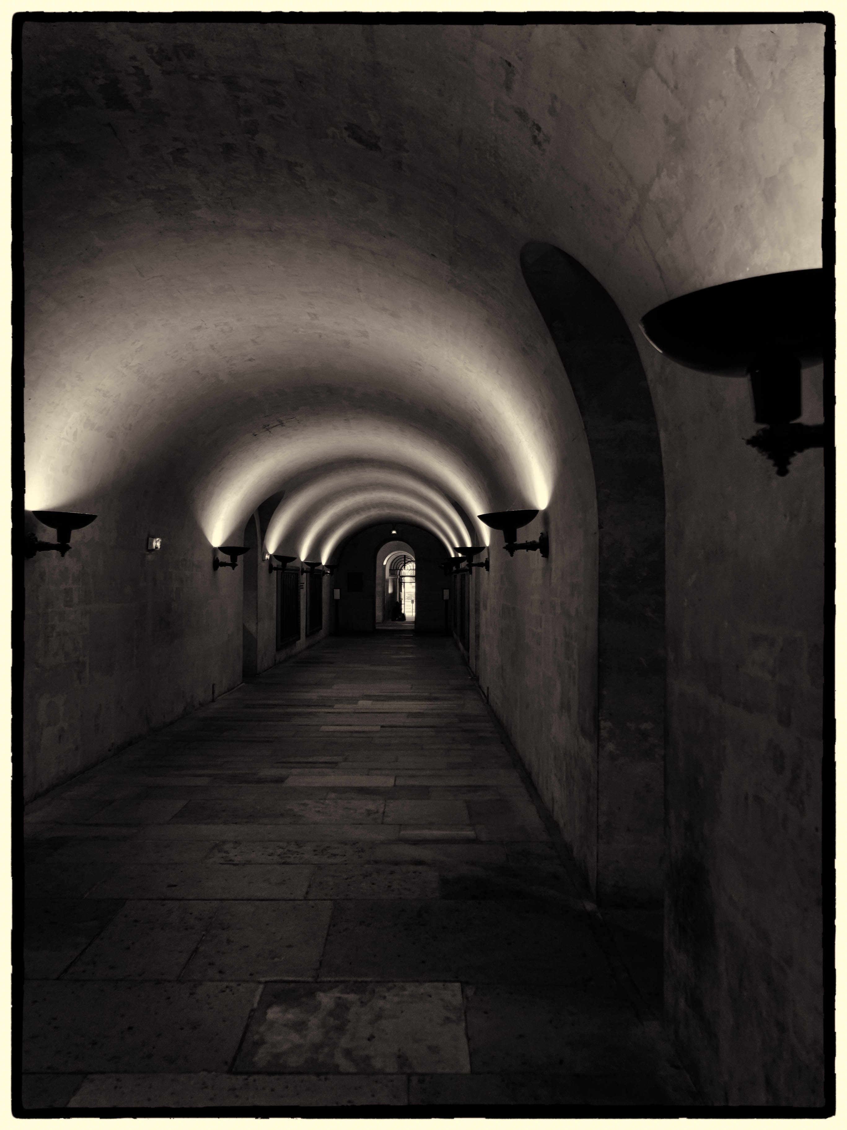 tunnel with sconce