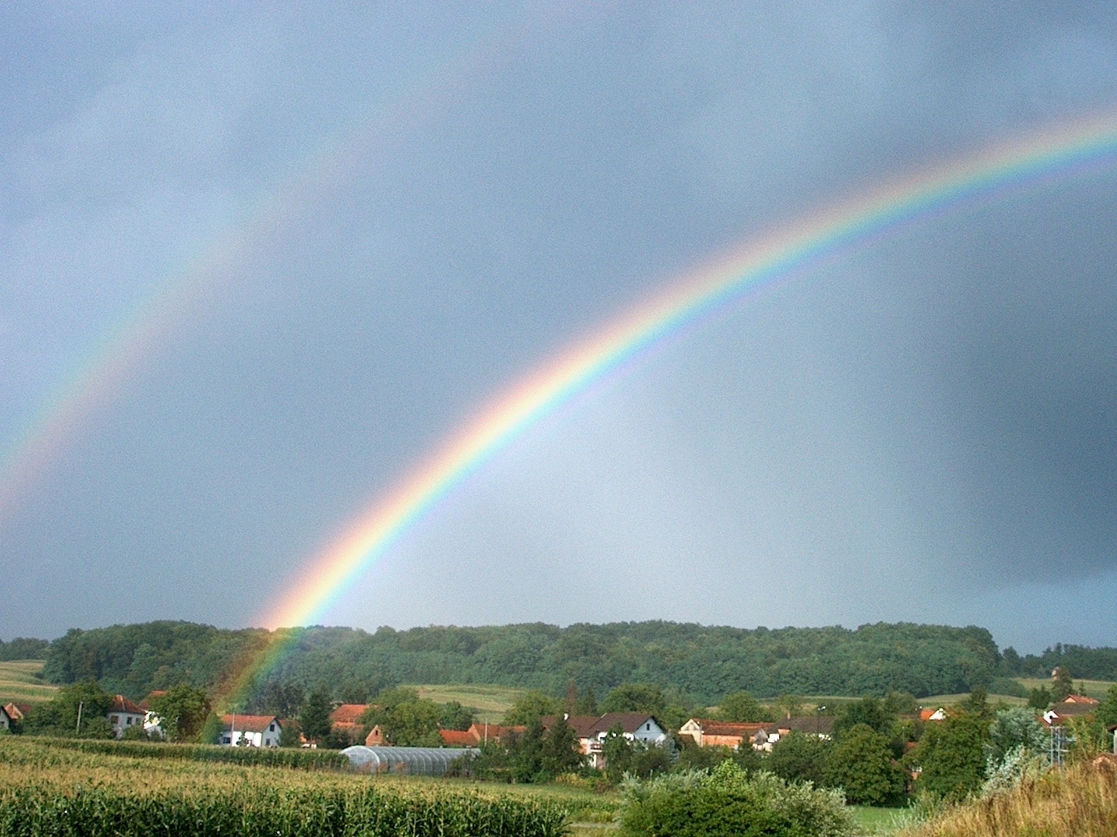 Rainbow, Sky, Nature, rainbow, multi colored