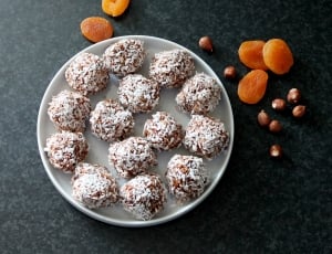chocolate balls with white sprinkles thumbnail