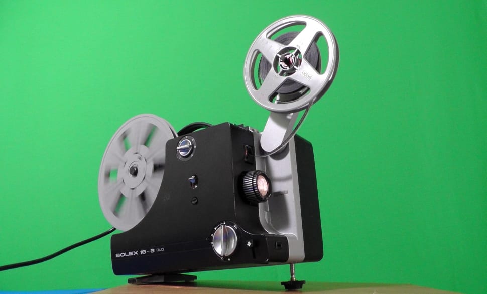 gray and black vintage projector preview