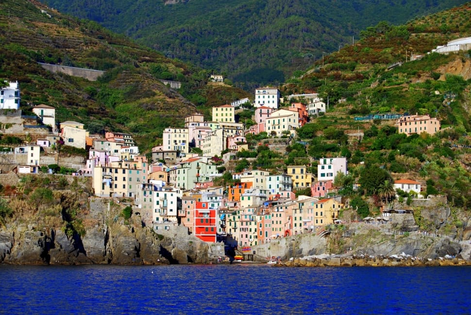 Colorful, Houses, Mountain, Colors, Sea, building exterior, architecture preview