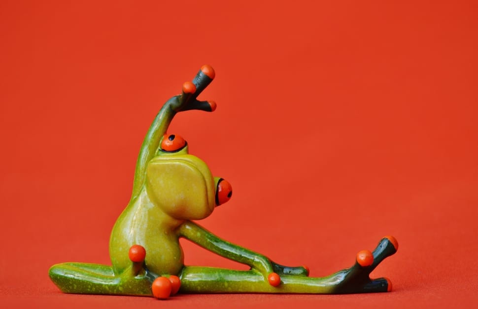 Funny, Fig, Frogs, Yoga, Gymnastics, colored background, vegetable preview