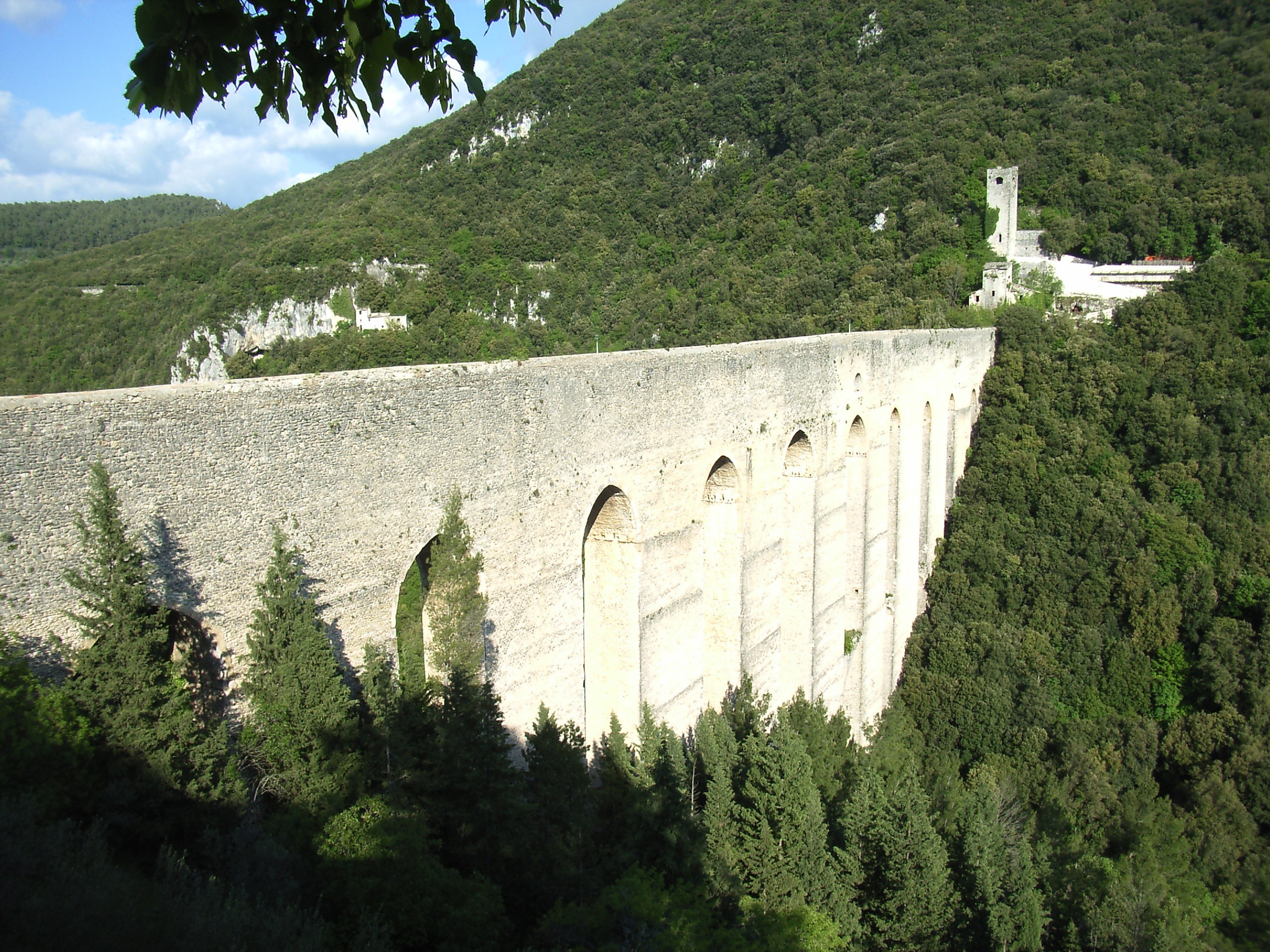 White concrete bridge