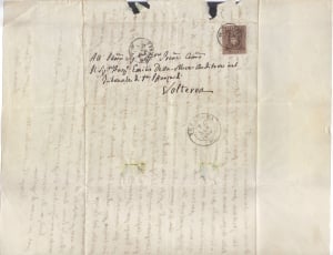 Old, Letter, Rare, Map, Volterra, Stamp, text, no people thumbnail