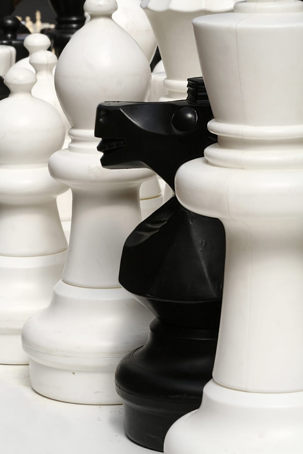 white and black chess chips preview