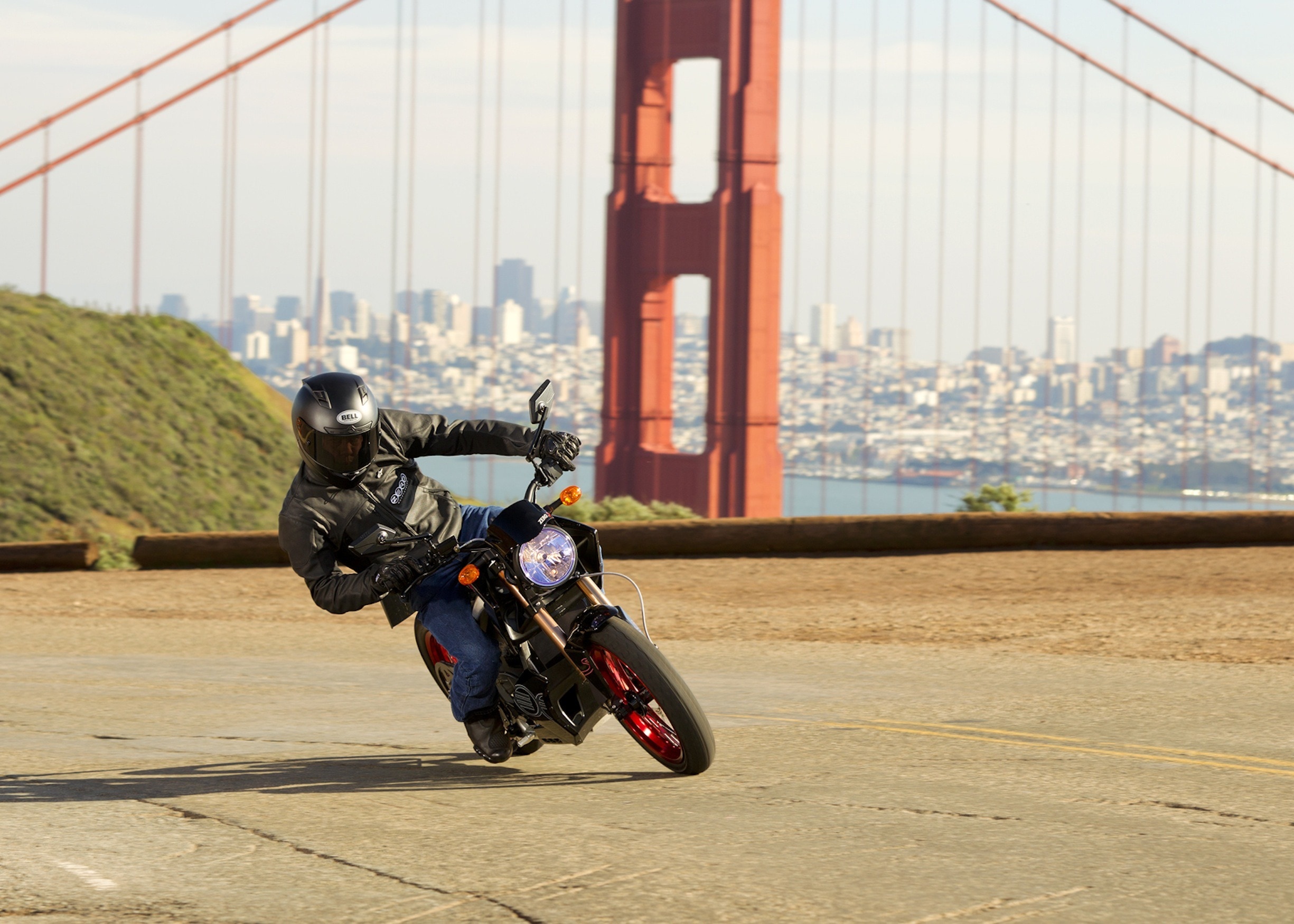 San Francisco, Motorcycle, Zero S Action, helmet, motorcycle