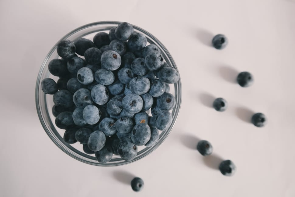 food, blue, blueberries, white preview