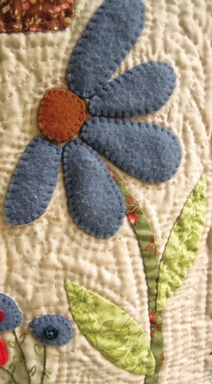 Fabric Flower, Sewing, Patchwork, Work, wool, art and craft thumbnail