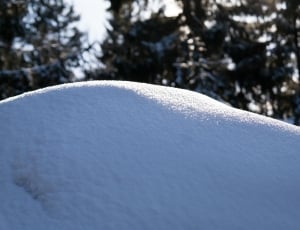 white snow during day time thumbnail