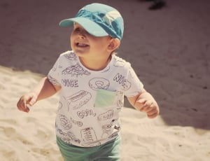 Summer, Of Copy, Child, Boy, A Smile, sand, beach thumbnail