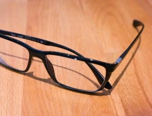 black frame clear lens eyeglasses thumbnail