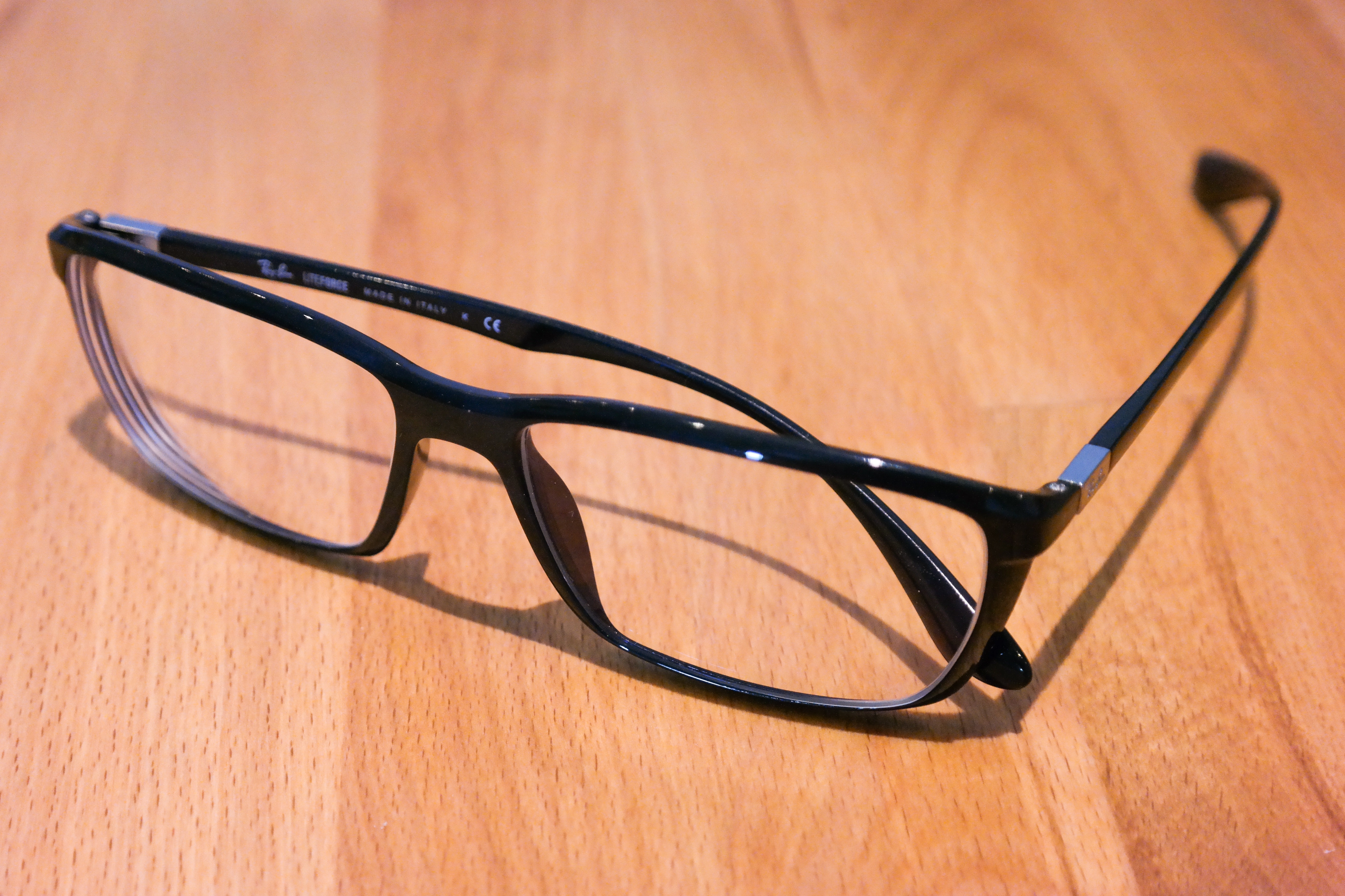 black frame clear lens eyeglasses