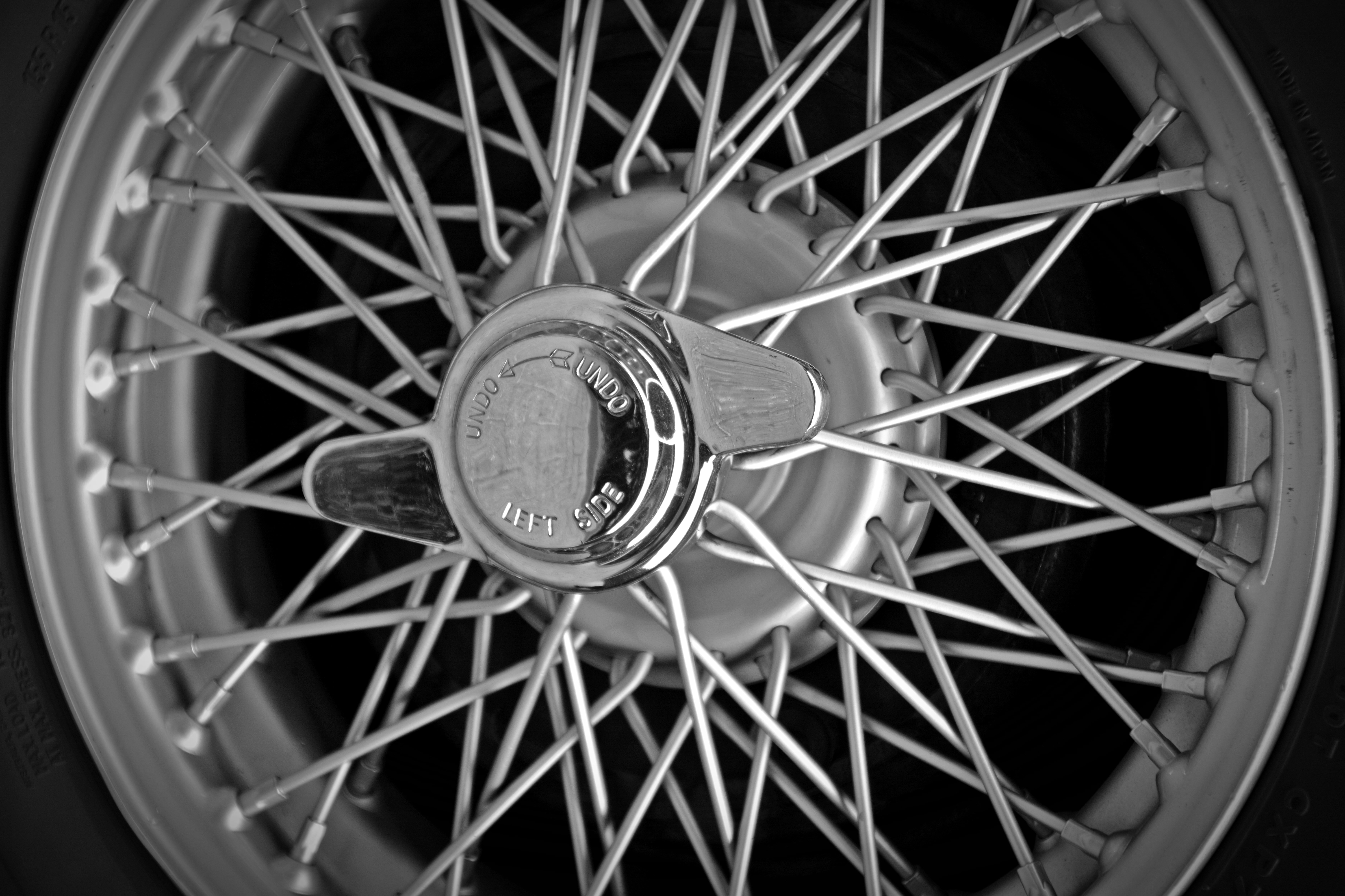 silver motorcycle wheel