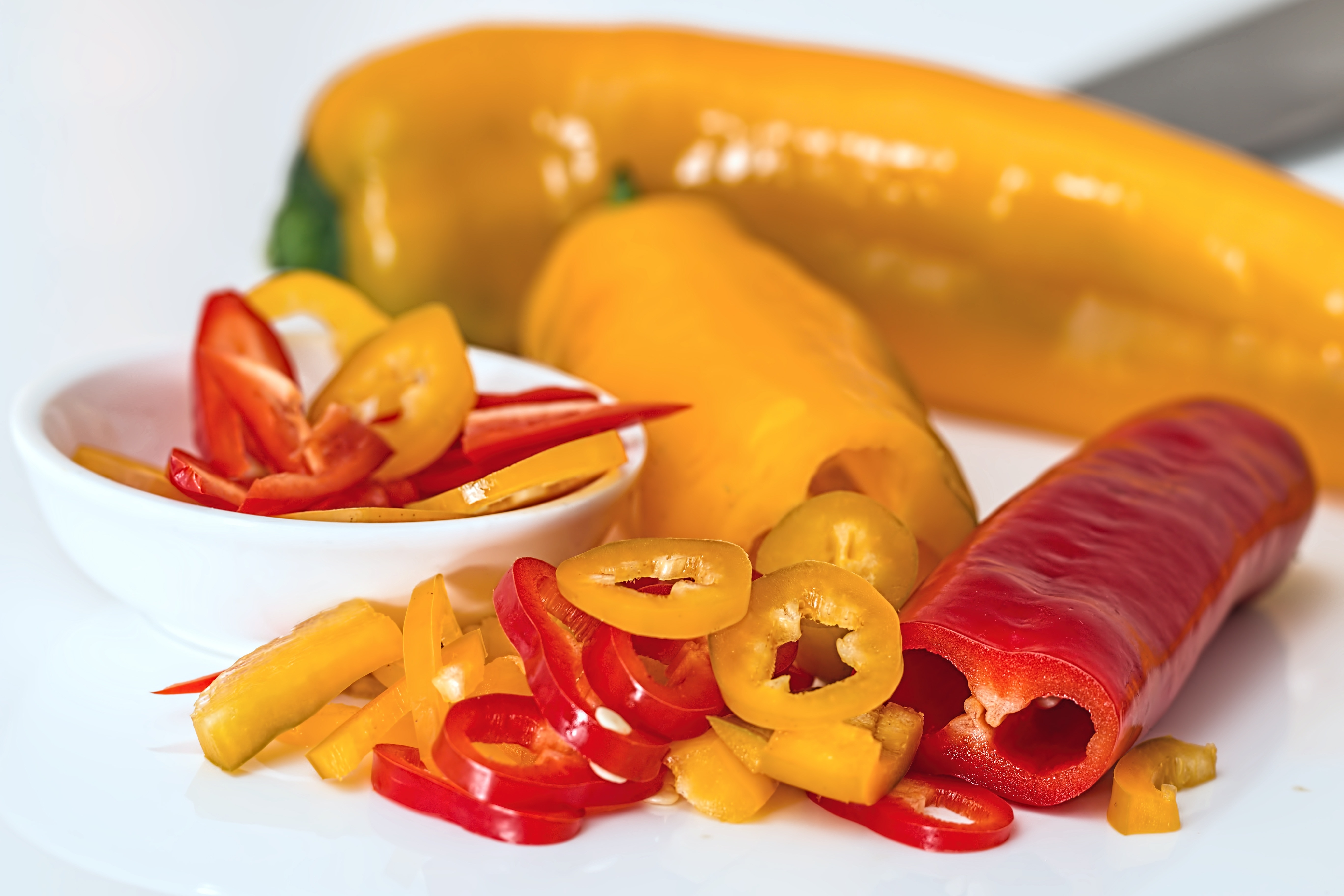red and yellow chili