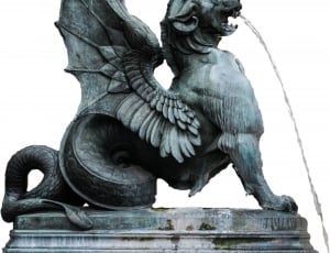 Dragon, Water, Paris, Fig, Fountain, statue, sculpture thumbnail