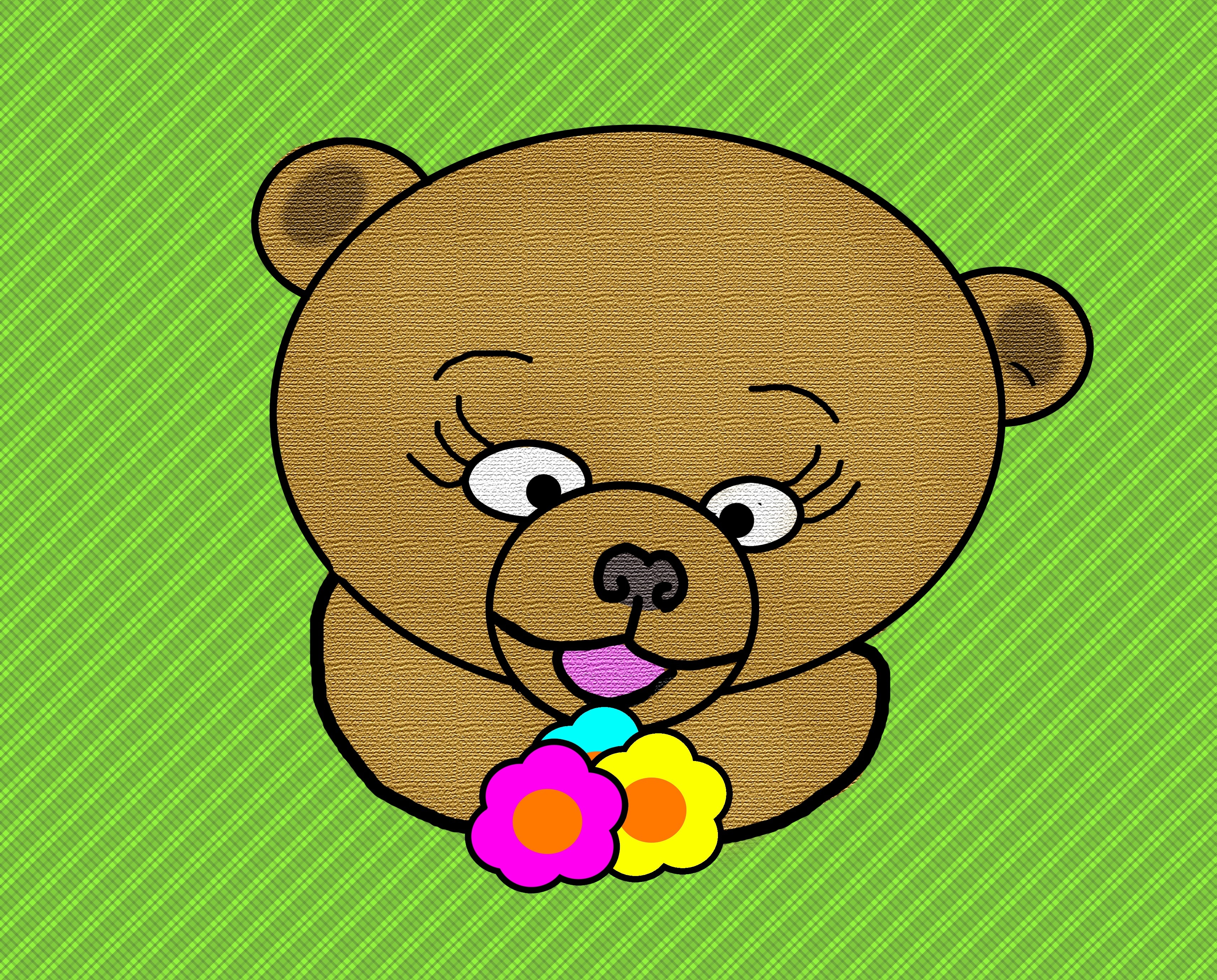 Teddy Bear, Teddybear, Green, Bear, green color, green background