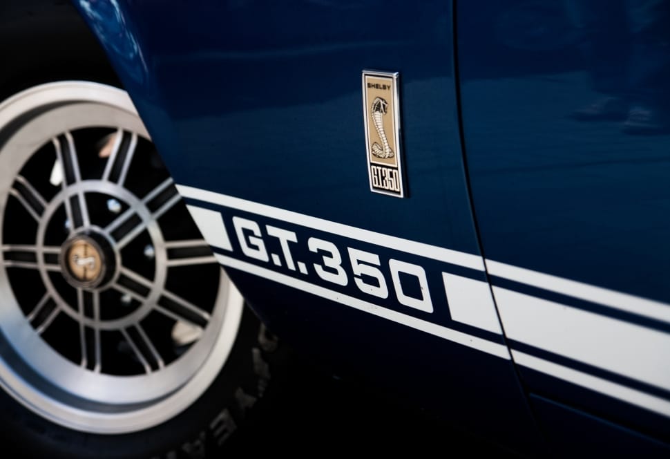 Blue and White Ford Mustang Shelby G.T.350 preview