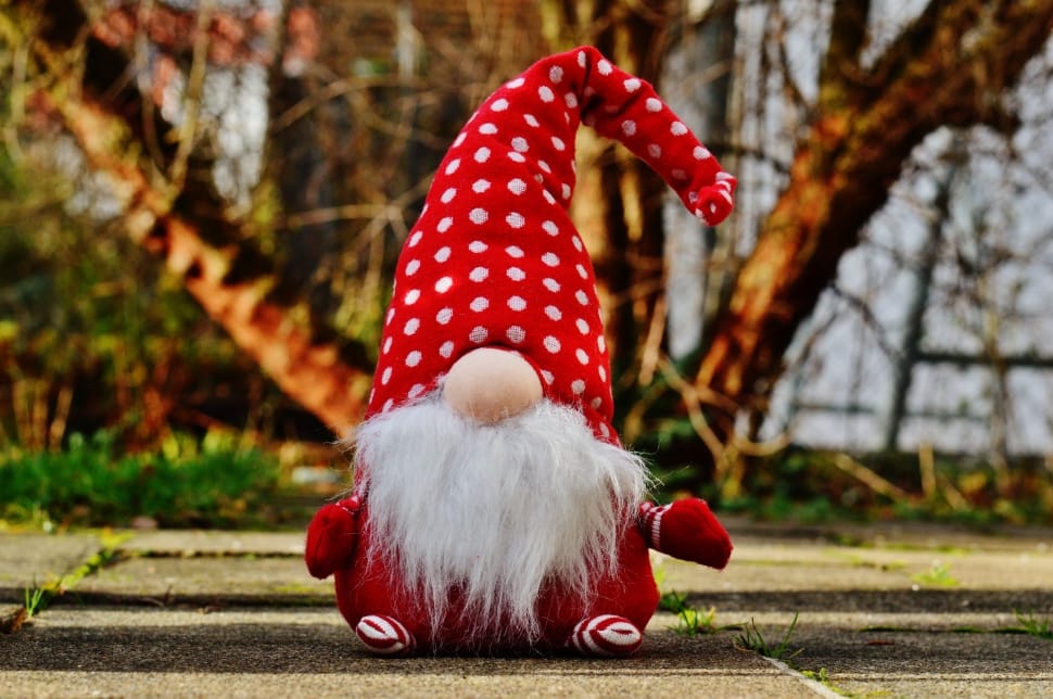 gnome with red hat plush toy preview