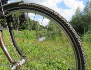 black bicycle wheel thumbnail