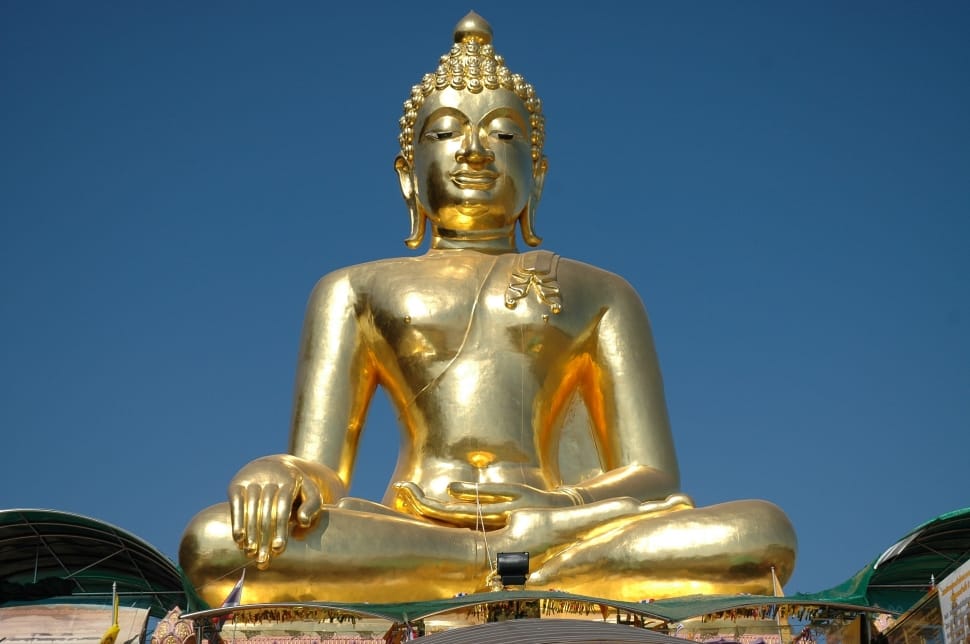 gold buddha statue preview