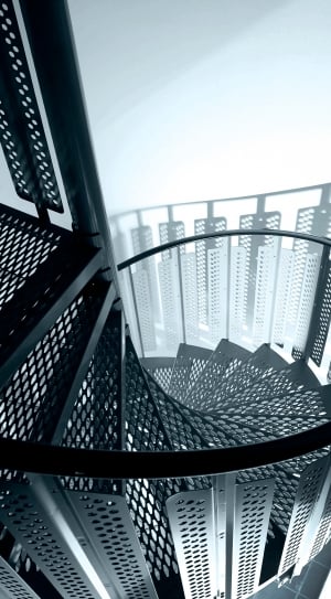 steel, stairs, structure, infrastructure, no people, indoors thumbnail