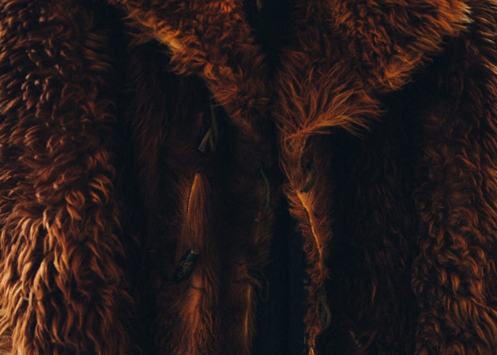 brown fur coat preview