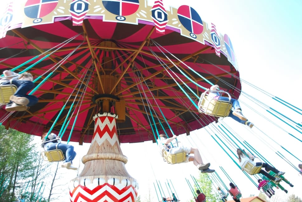 Swings, Spinning, Fun, Amusement Park, amusement park, arts culture and entertainment preview