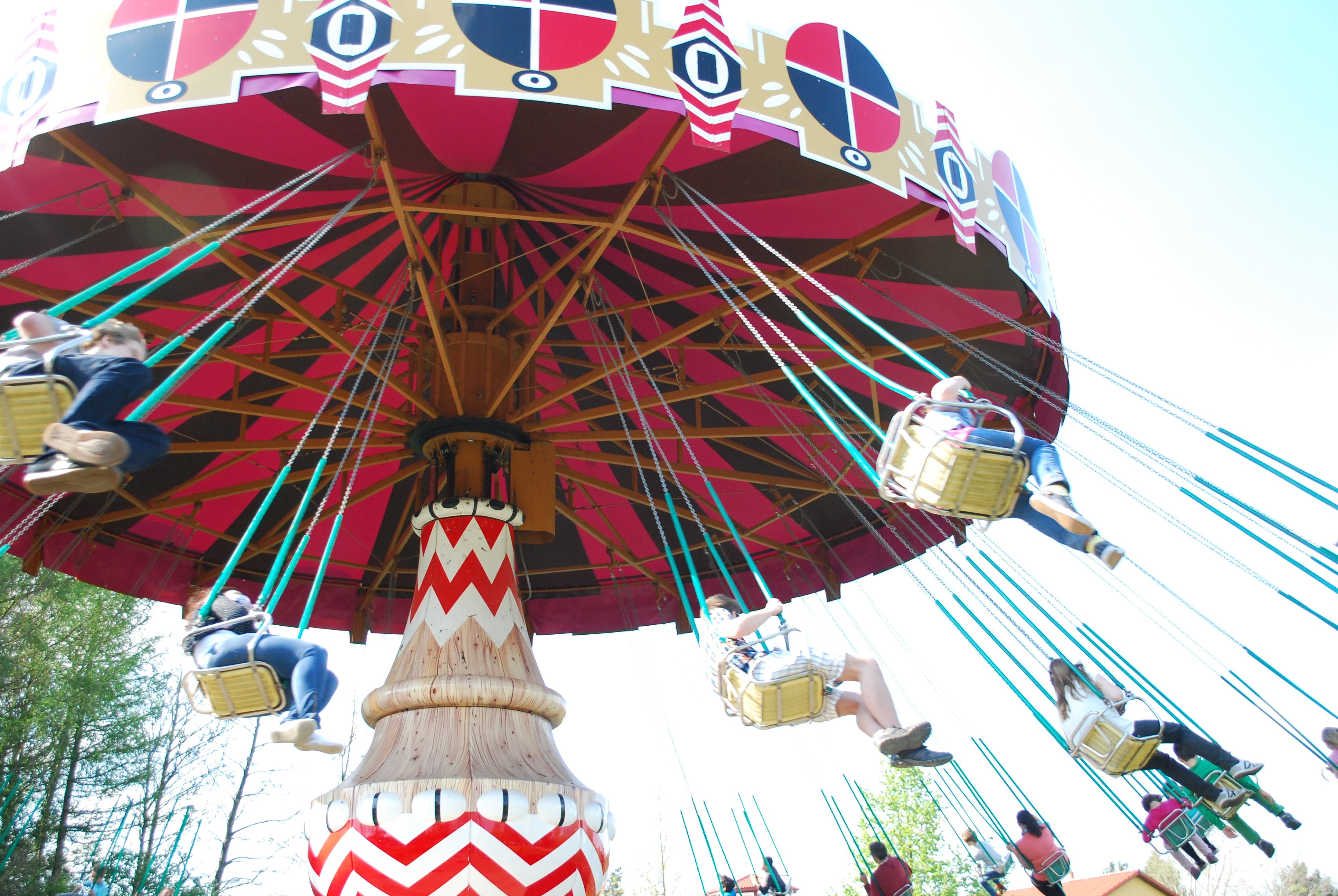 Swings, Spinning, Fun, Amusement Park, amusement park, arts culture and entertainment