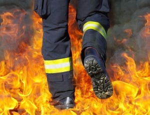 black and green fireman pants thumbnail