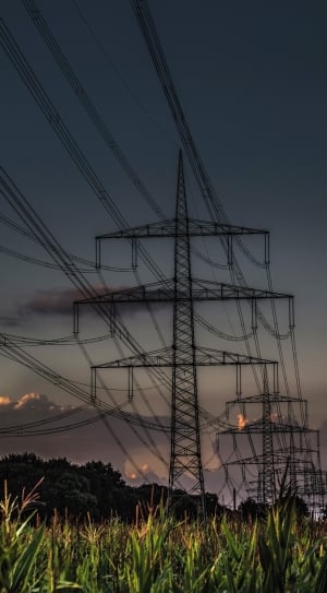 black steel electricity towers lot thumbnail