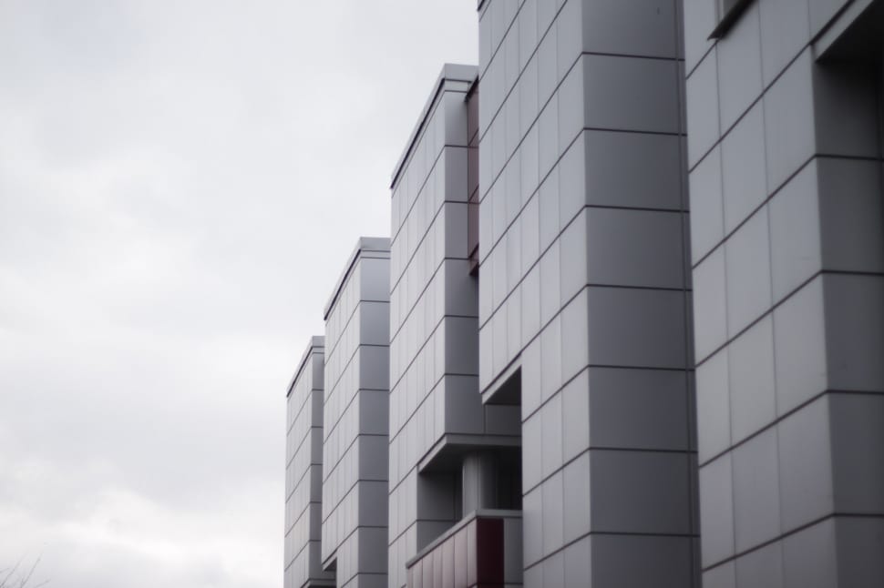 gray scale photo of high rise building preview