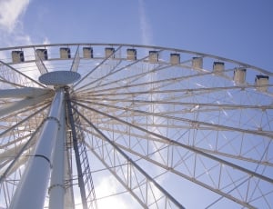Seattle, Sky, Ferris Wheel, Blue, amusement park, ferris wheel thumbnail