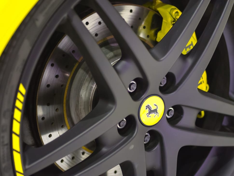 Ferrari, Car, Auto, Logo, Sport, Brand, yellow, wheel preview