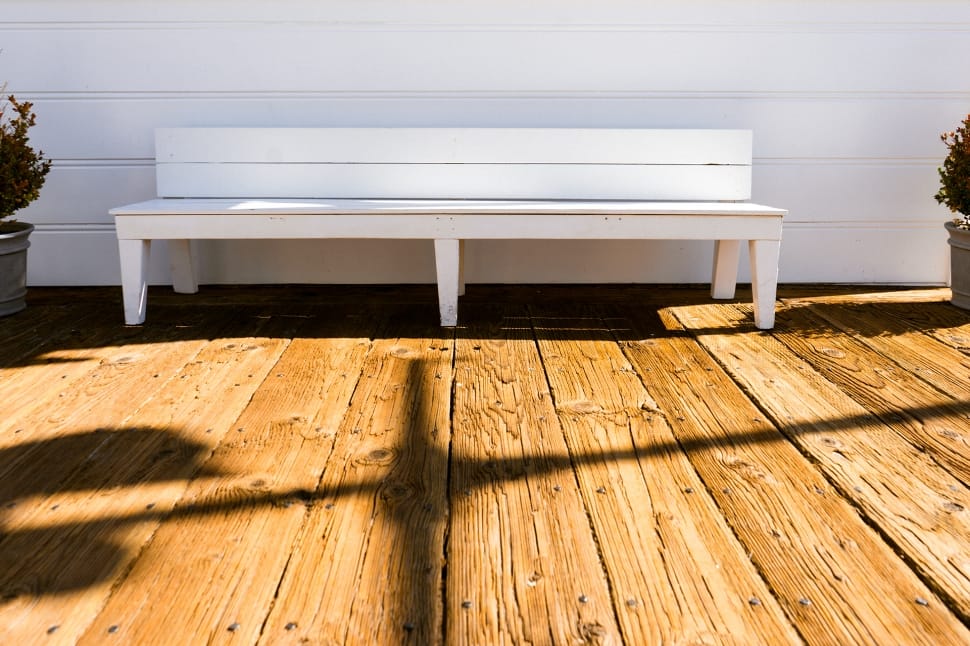 white wooden bench preview