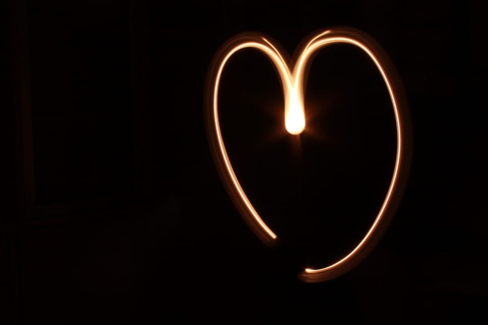 brown led light heart illustration preview