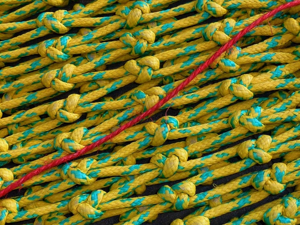 yellow teal and green ropes preview