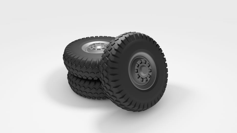 3 black wheel and tire preview