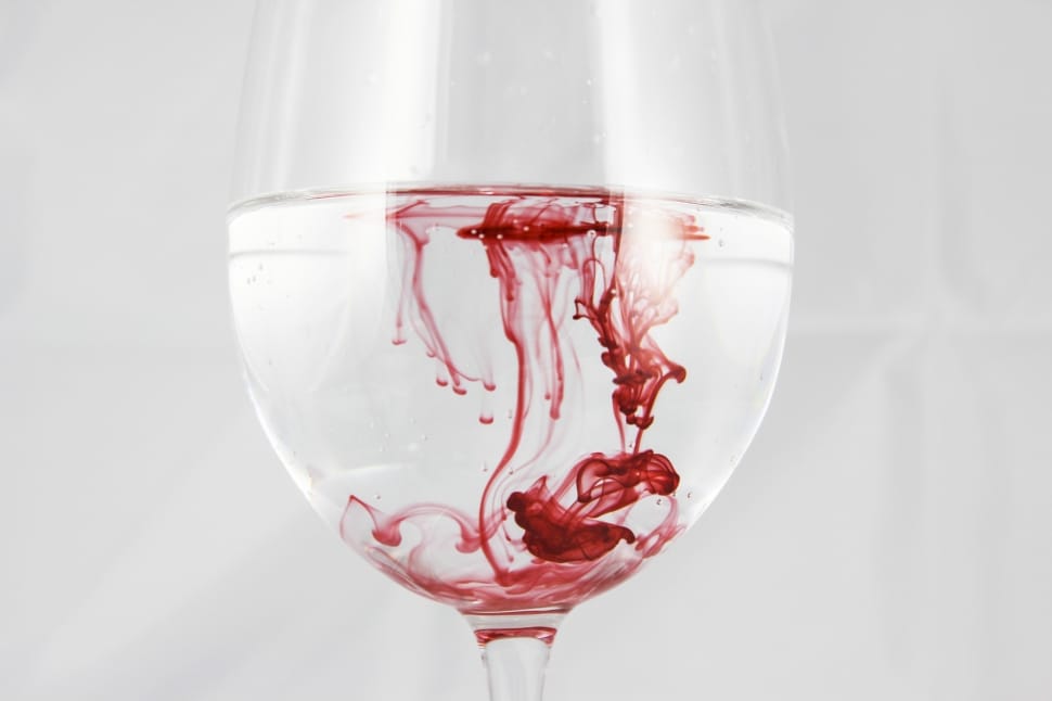 Water, Ink, Blood, Color, A Glass Of, liquid, wine preview