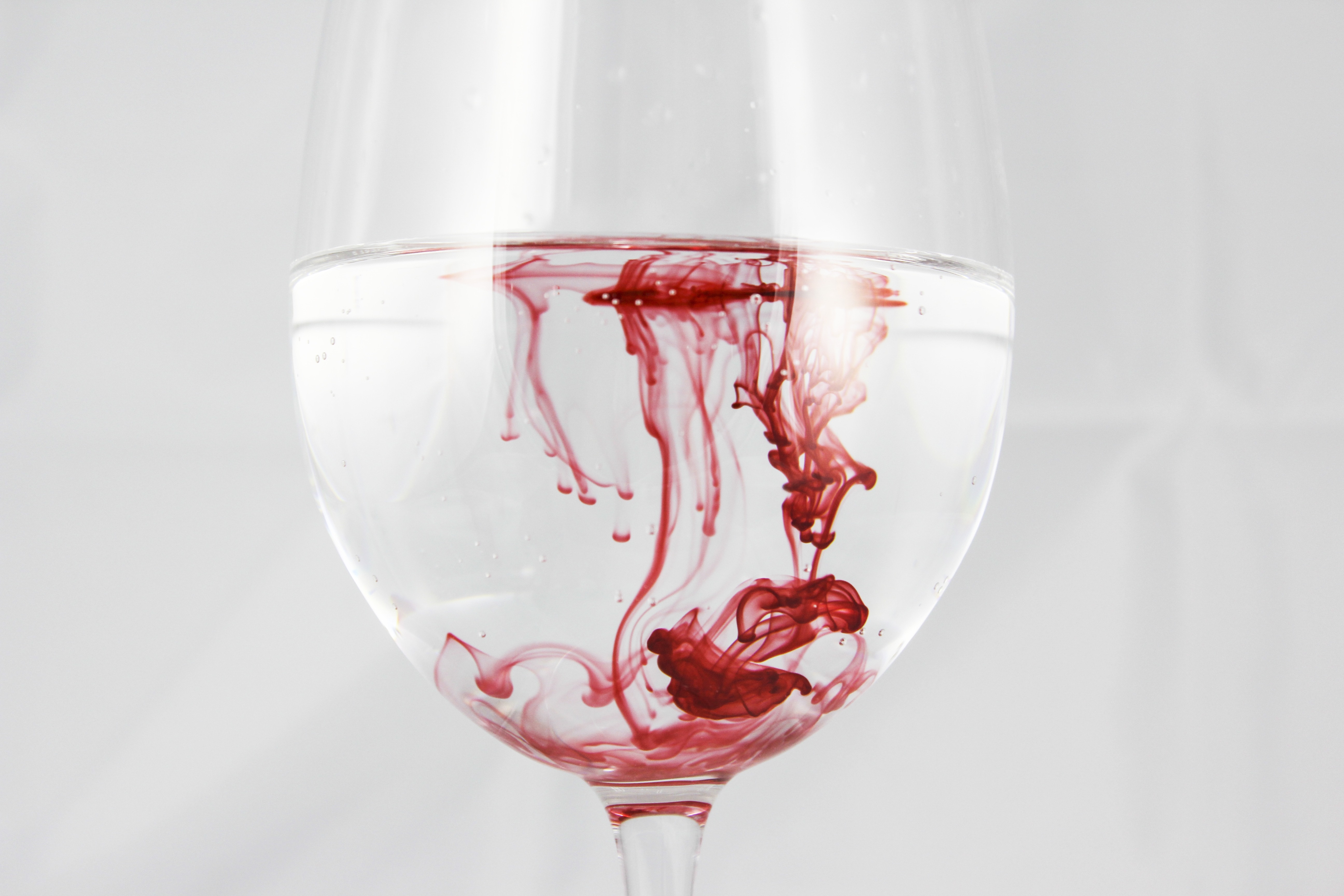 Water, Ink, Blood, Color, A Glass Of, liquid, wine