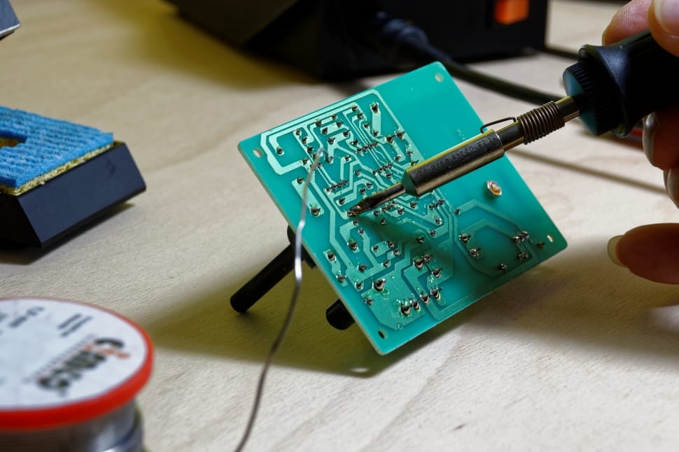 blue circuit board preview