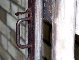 brown metal door handle thumbnail