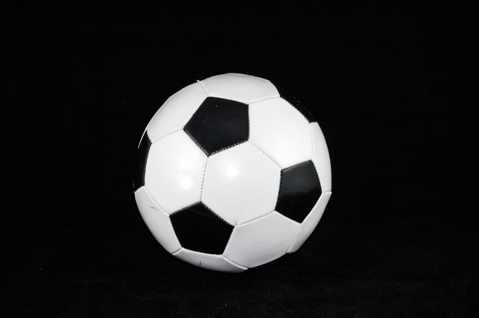 white and black soccer ball preview
