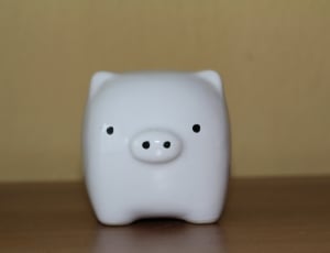 white pig ceramic figurine thumbnail