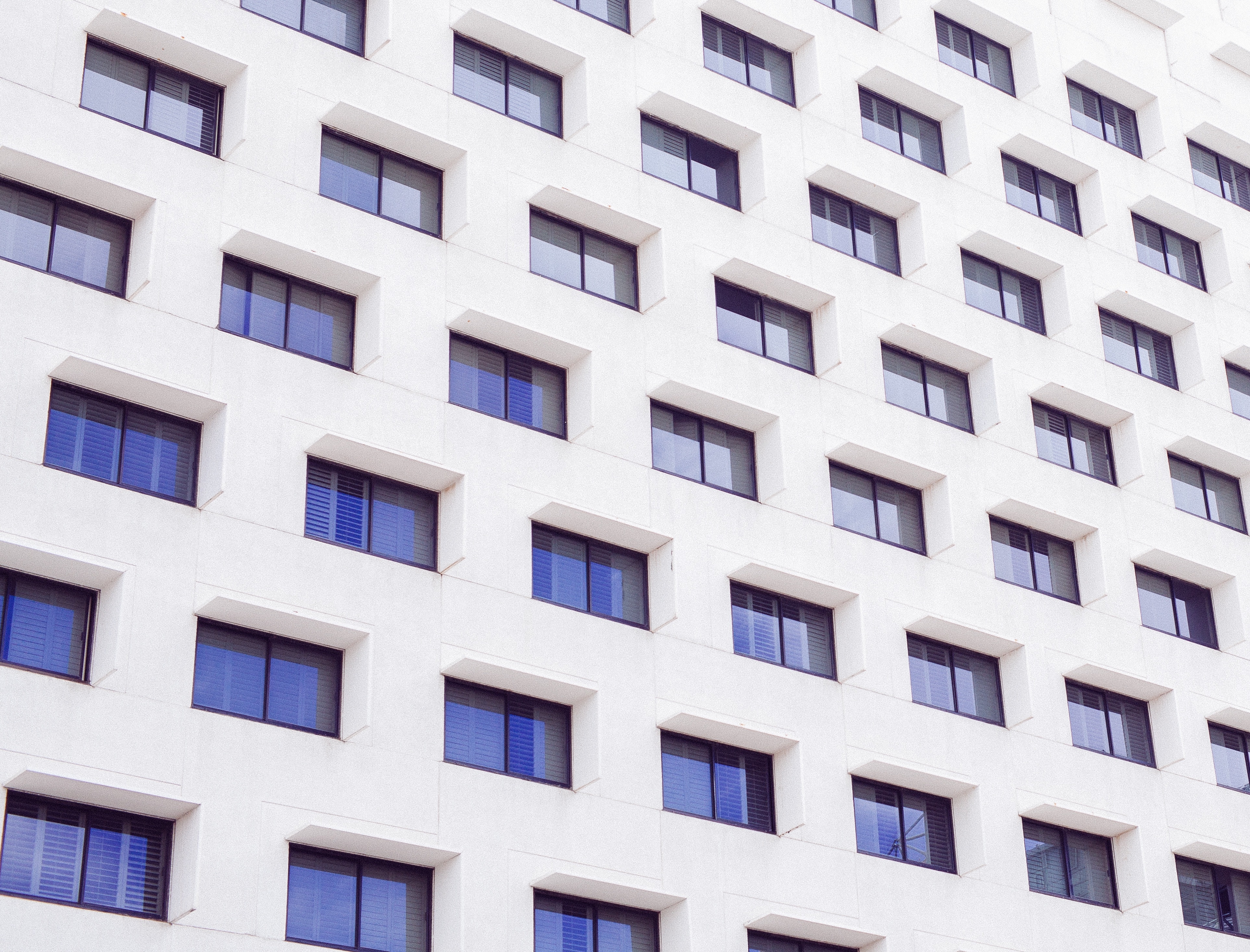 white concrete residential building