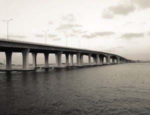 concrete bridge at dawn thumbnail