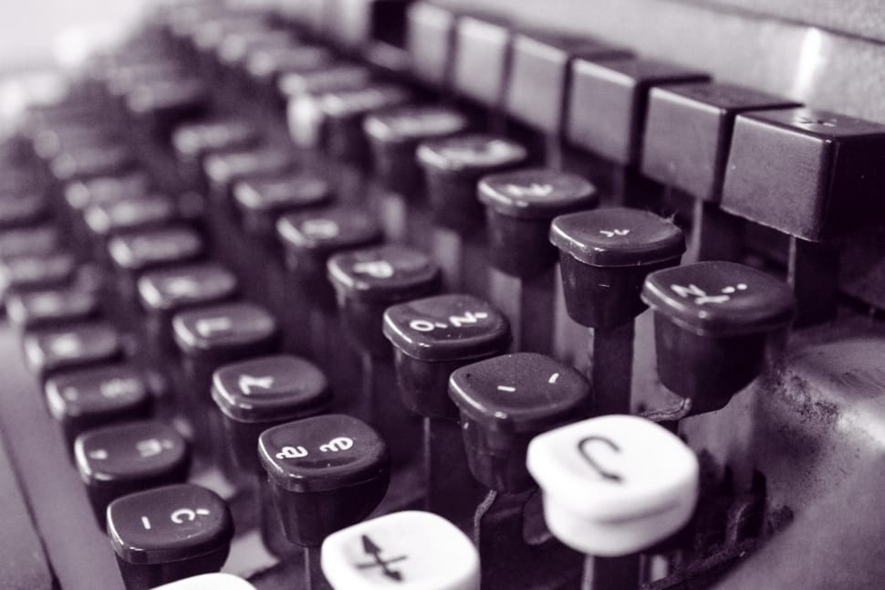 black typewriter preview