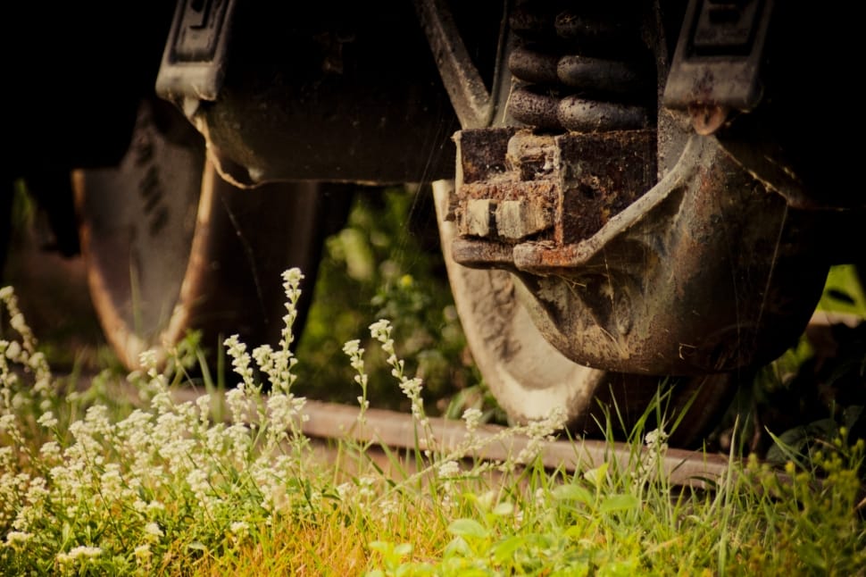 Metal, Train Wheel, Rust, Wheel, Old, grass, no people preview