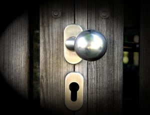 brass doorknob and keyhole thumbnail