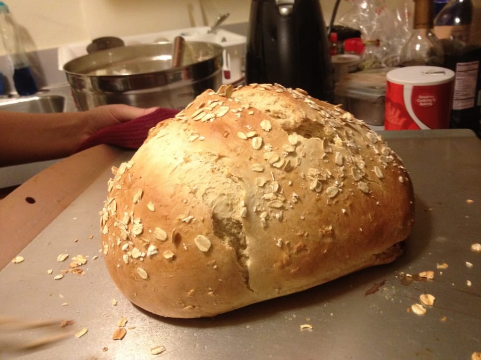 Baked, Homemade, Wheat, Bread, Loaf, human hand, bread preview